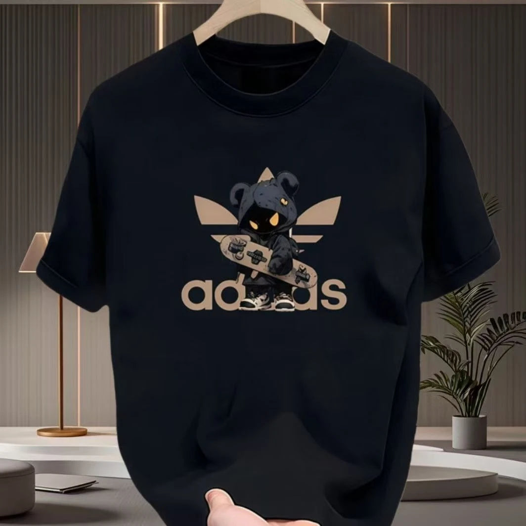 Pure Cotton Casual Short-Sleeve Shirt Men Women
