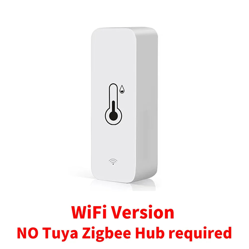 Tuya WiFi Zigbee Temperatur-Feuchtigkeitssensor Smart Home Indoor Hygrometer APP Überwachung Funktioniert mit Google Home SmartLife Alexa