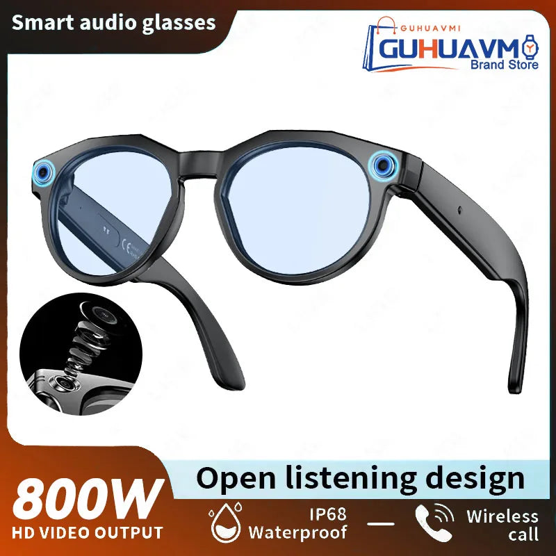 2026 New 4K HD AI Smart Glasses Men 800W Pixel Camera Bluetooth Call 4GB WIFI Transmission Voice Assistant Smart Glasses Women - Teglex