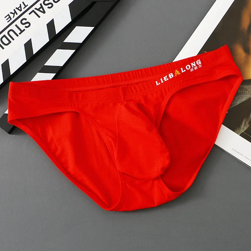 Men's Cotton Bulge Pouch Briefs Breathable Sport