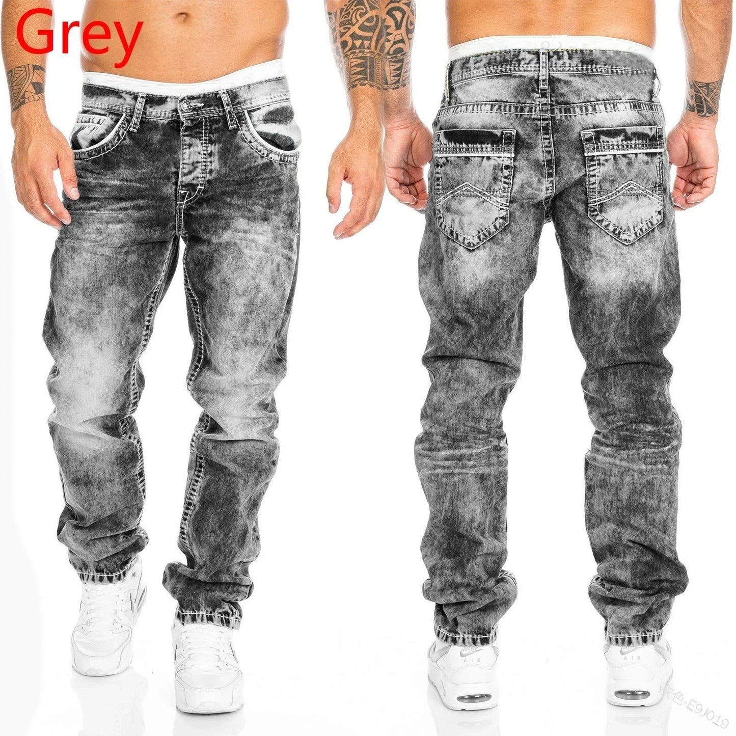 Herren Stretch Straight Jeans Business Casual