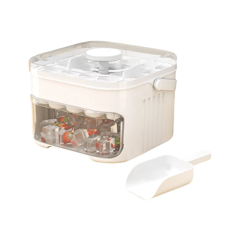 50-Cube Ice Maker Double Layer Household Ice Box