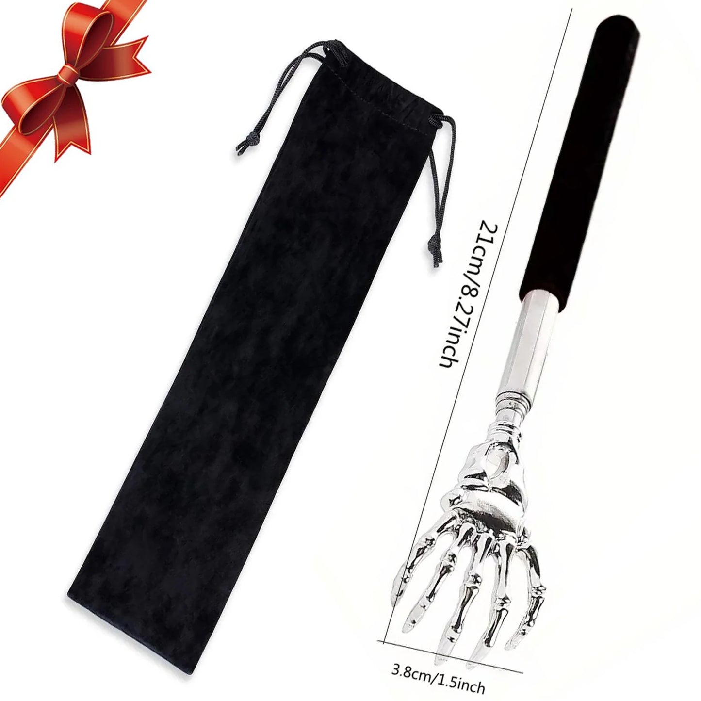Portable Extendable Back Scratcher Stainless Steel Telescoping Back Scratcher for Both Human and Pets Extendable Back Massager - Teglex
