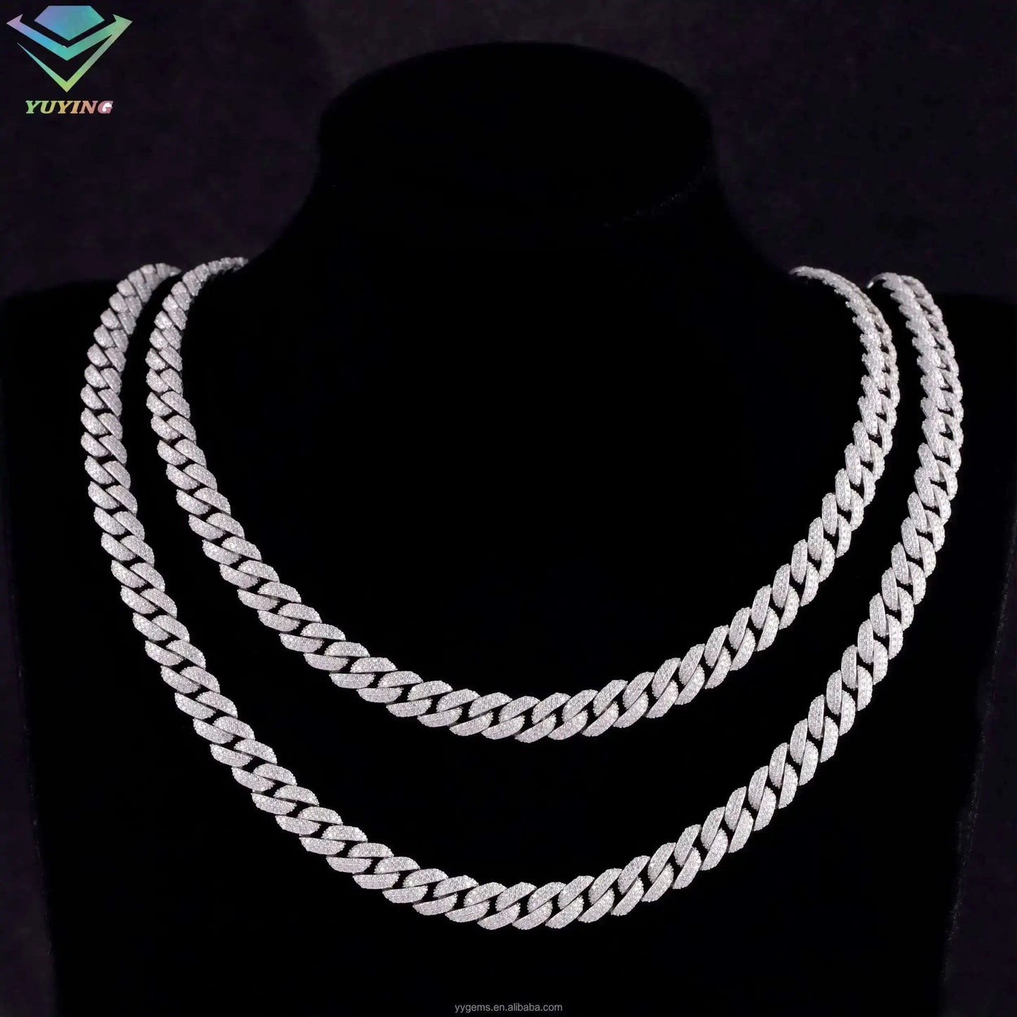 VVS Moissanite Cuban Link Chain | 925 Silver 6-13mm