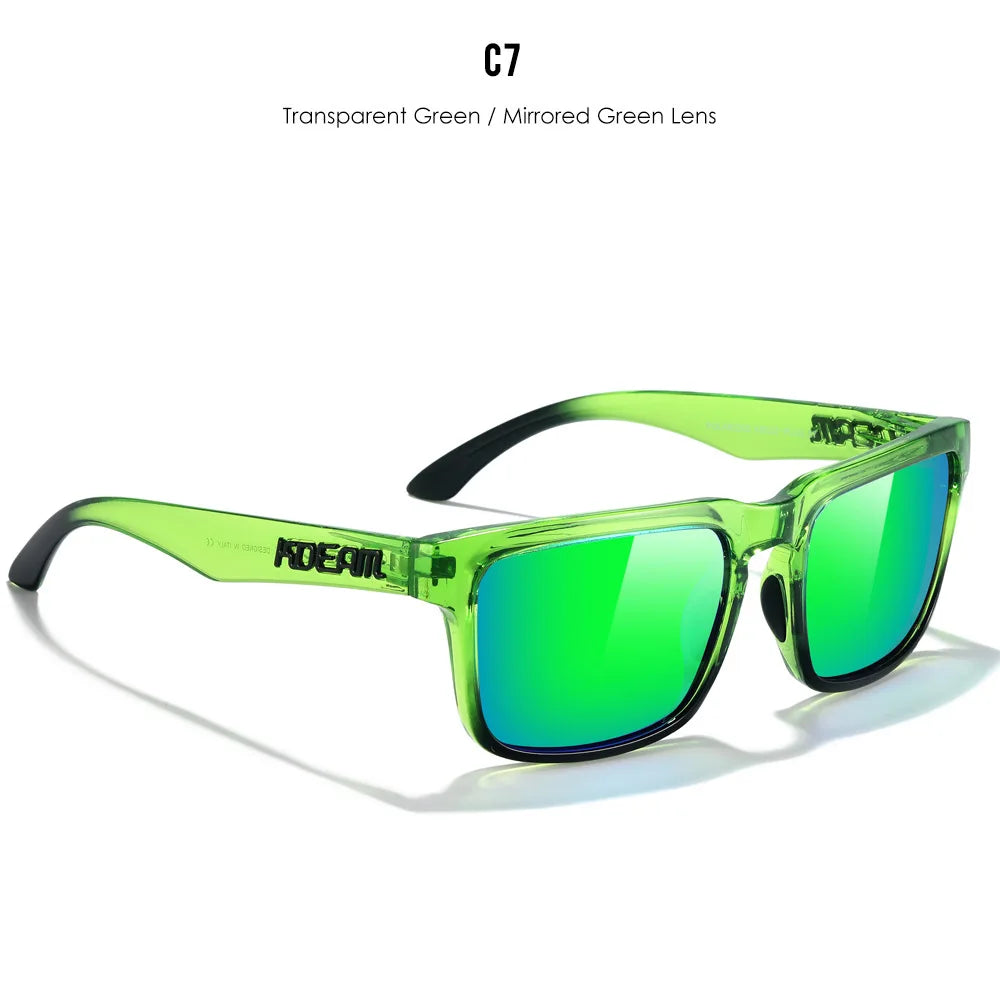 KDEAM Large Size Square Men's Sunglasses Polarized Photochromic Oversized Sun Glasses Fashion Women Shades Upgraded Edition - Teglex