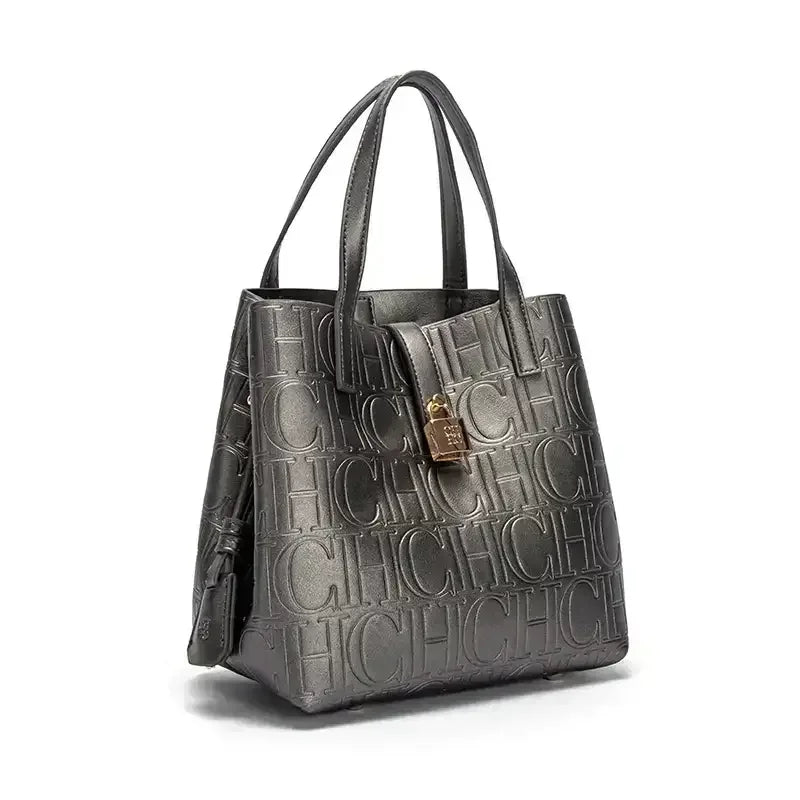 CH Embossed Ladies Crossbody Bag Large Capacity Tote