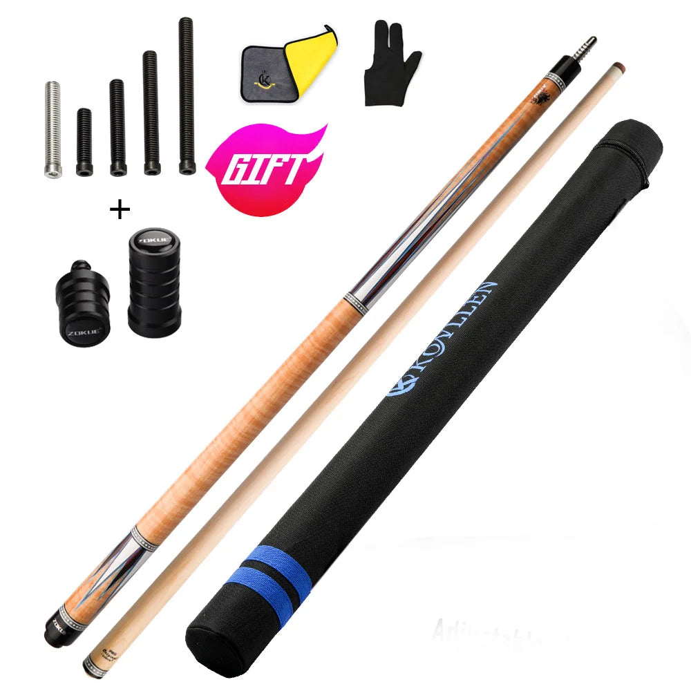 ZOKUE 3-Cushion Carom Cue Stick | 12mm Tip | 142cm
