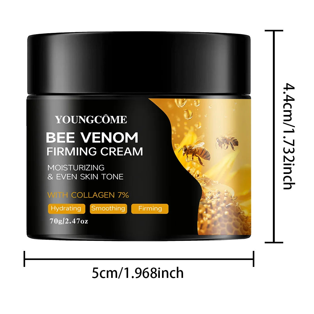 Hochwertige Bienengiftcreme für Gesicht & Hals – Kollagen-Booster, hautstraffend, natürliche Feuchtigkeitspflege für empfindliche Haut, nicht fettend