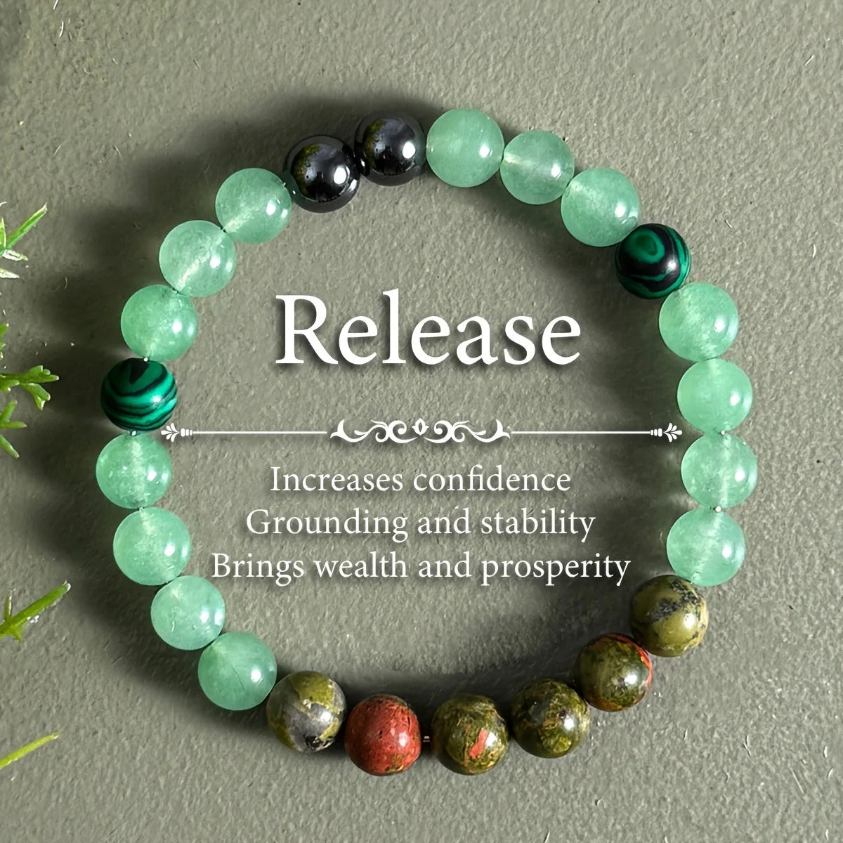 Natural Stone Symbolic Beaded Bracelet Spiritual Jewelry