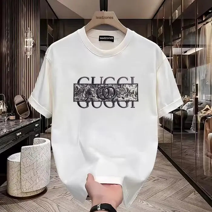 Fashion Luxury Brand 2025 Summer New Designer Print Pattern Pure Cotton High-quality Casual Sports Harajuku Unisex Plus Size - Teglex -