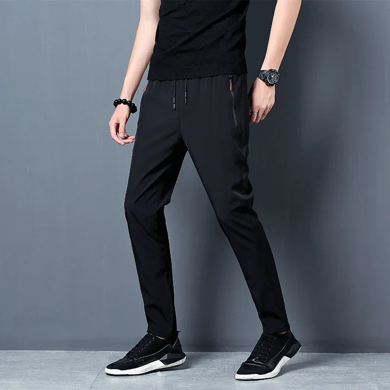 Herren-Jogginghose Slim Fit mit elastischem Bund, Übergröße