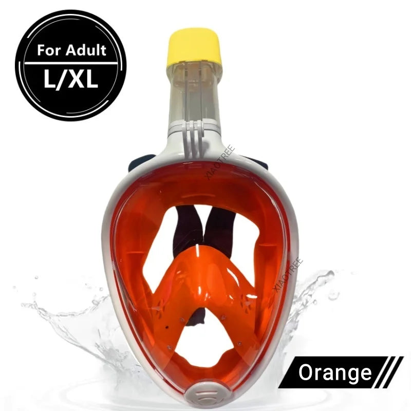 Full Face Diving Snorkel Mask – Anti-Fog Adults & Kids - Teglex