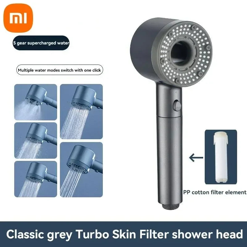 Xiaomi 5 Modi Duschkopf Hochdruck-Duschbrause Filter Regendusche Wasserhahn Bad Badezimmer Zuhause Neu Mijia Badaccessoires
