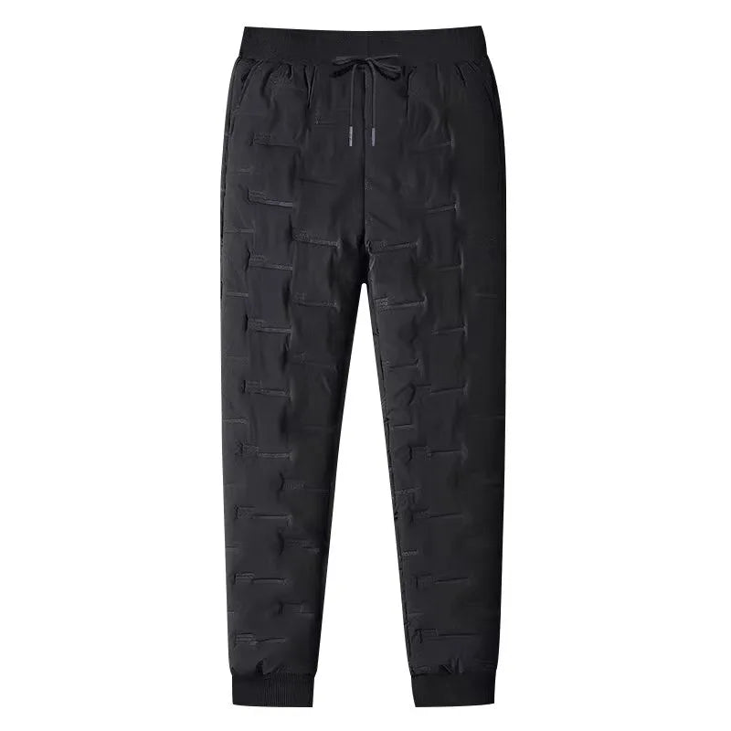 Men's Down Pants Winter Goose Feather Warm Elastic Trousers