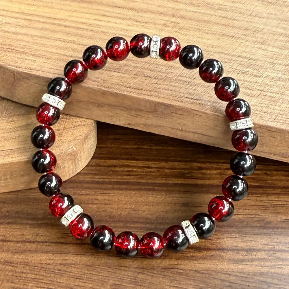 Anti-Angst-Armband im Bohème-Stil mit Perlen, Stressabbau, Beruhigung, Aufrechterhaltung des geistigen Gleichgewichts, Stärkung der Kommunikation