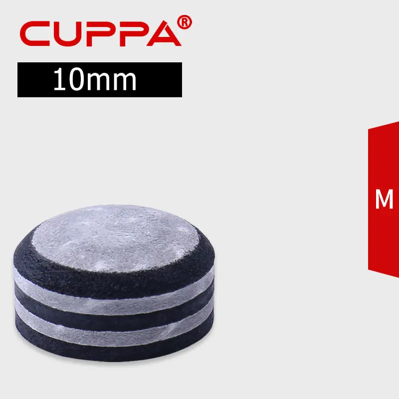 Cuppa-Tip Pool Cue Tips 10-13mm – PU Leather Nine Ball