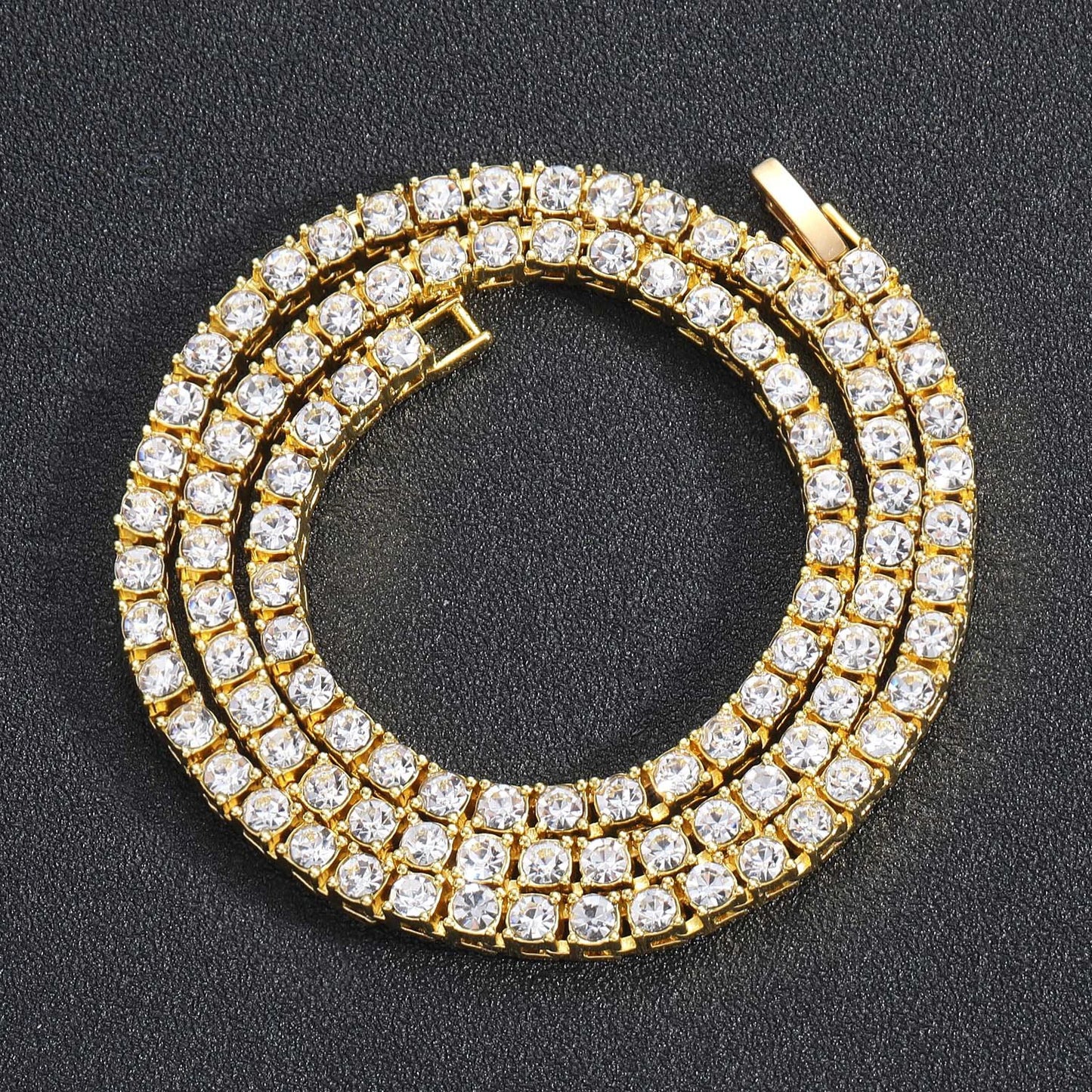 Hip Hop 5MM Iced Out Tennis-Kette & Armband
