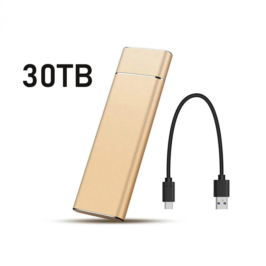 External SSD 2TB-30TB USB-C 3.1 Portable Hard Drive