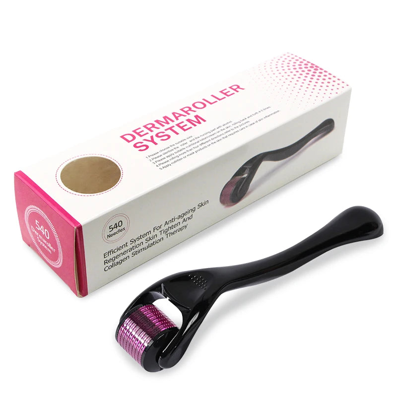540 Derma Roller Medical Grade Skin Care Microneedling Face Roller Dermaroller for Skin Rejuvenation and Hair Growth - Teglex