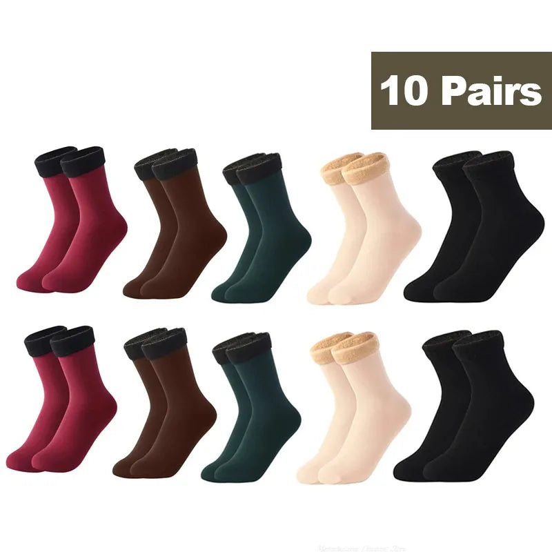 Thermal Fleece Socks Women – Cashmere Wool Winter
