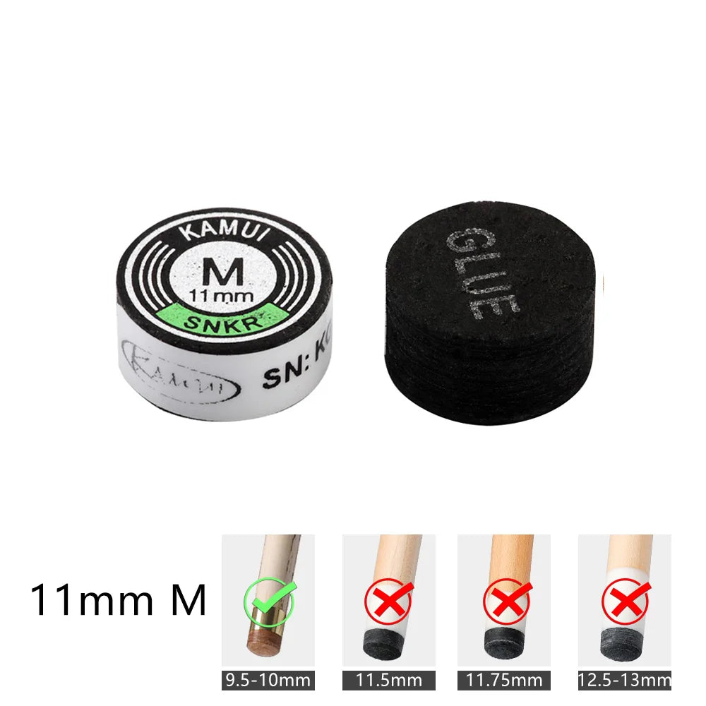 Kamui Clear Pool Cue Tips - 14mm Japanese Original - Teglex