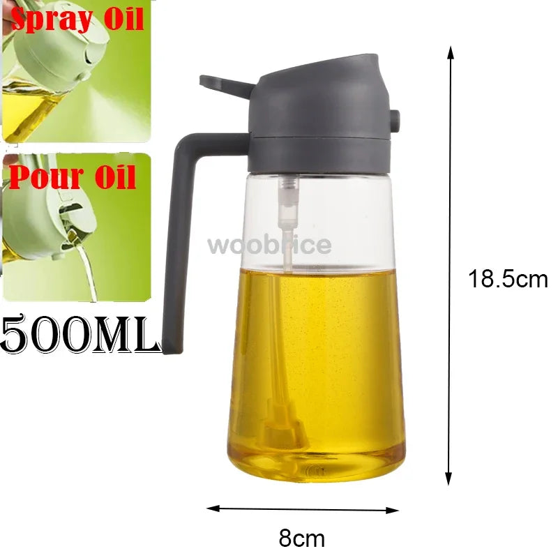 Oil Spray Dispenser Bottle Kitchen BBQ Cruet Sprayer