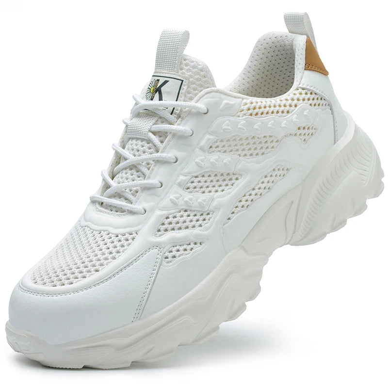Breathable Mesh Safety Shoes Lightweight Work Sneakers