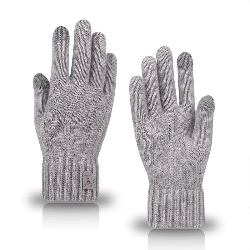 Winter Touchscreen Knit Gloves – Unisex, 4 Colors