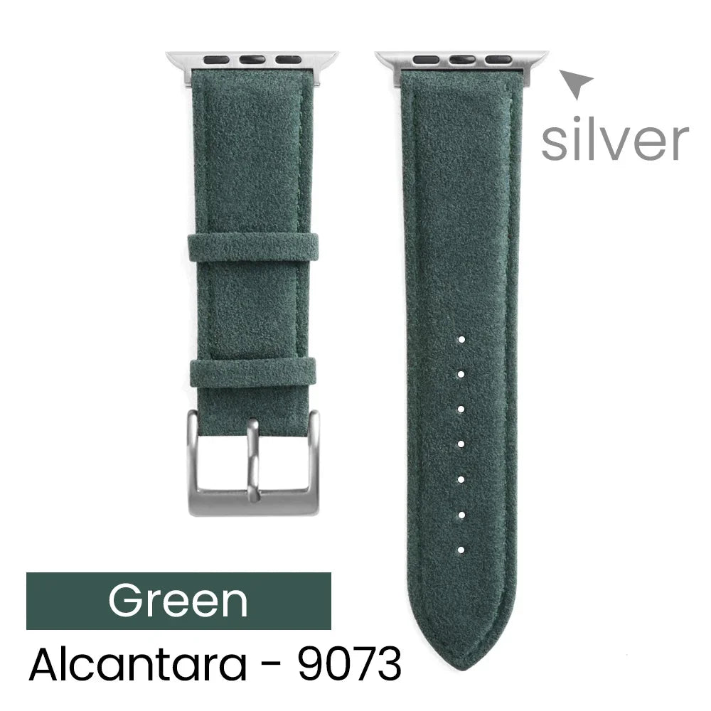 YMW Alcantara Apple Watch Band - Suede Leather Strap - Teglex