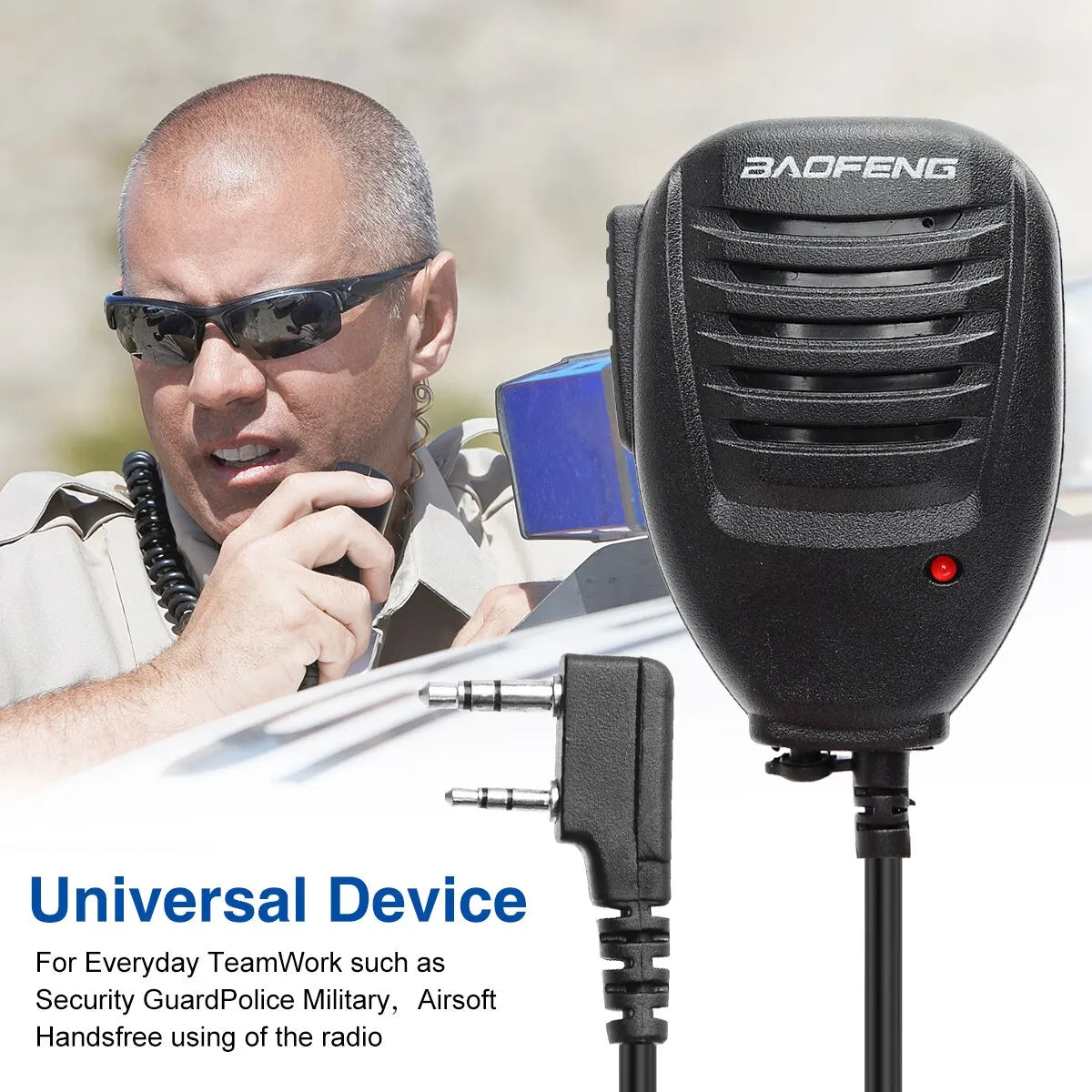 Baofeng Schulter-Lautsprecher-Mikrofon für Baofeng Walkie Talkie UV 5R 82 888S UV S9 PLUS UV 13 16 Pro Quansheng UV K5 5R Plus