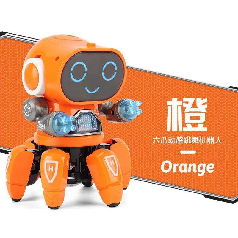 Kids Dance Robots Music LED 6 Claws Octopus Robot Birthday Gift Toys For Children Early Education Baby Toy Boys Girls - Teglex