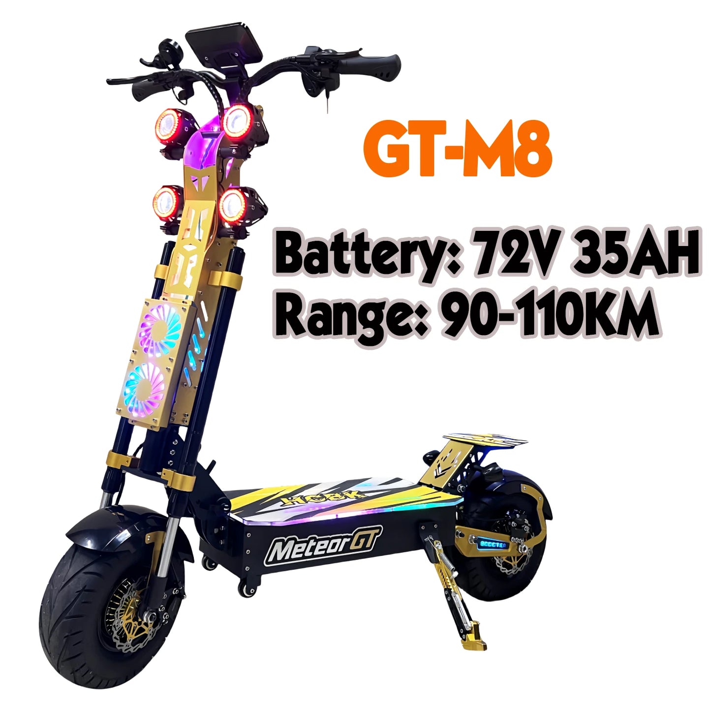 GT-M8 Dual Motor City Off-Road Adult E-Scooter
