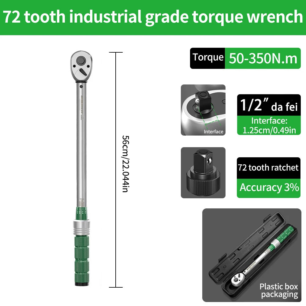 Pro Torque Wrench 1/4 3/8 1/2" ±3% Accuracy