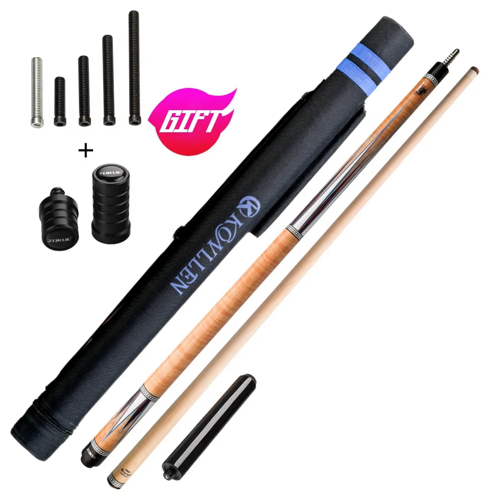 ZOKUE Carom Billiard Cue 12mm 142cm Korean 3-Cushion with Case