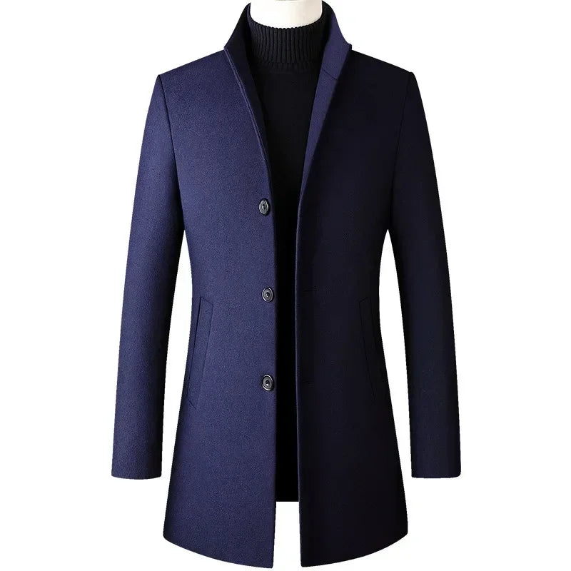 Men's Fashion Stand Collar Trench Coat — TFETTERS 2025 - Teglex