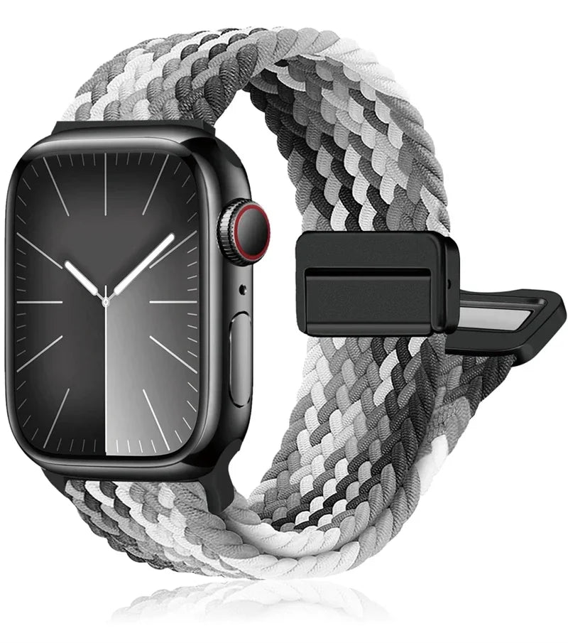 Braided Magnetic Nylon Apple Watch Band 38–49mm