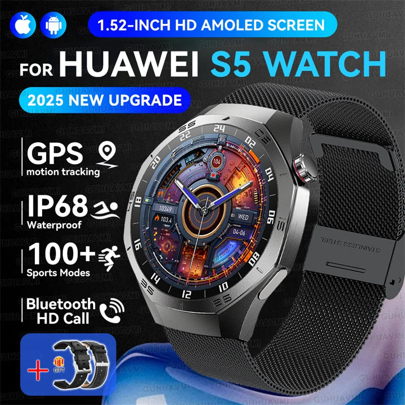 GT5 Pro Smart Watch AMOLED GPS Bluetooth – Men