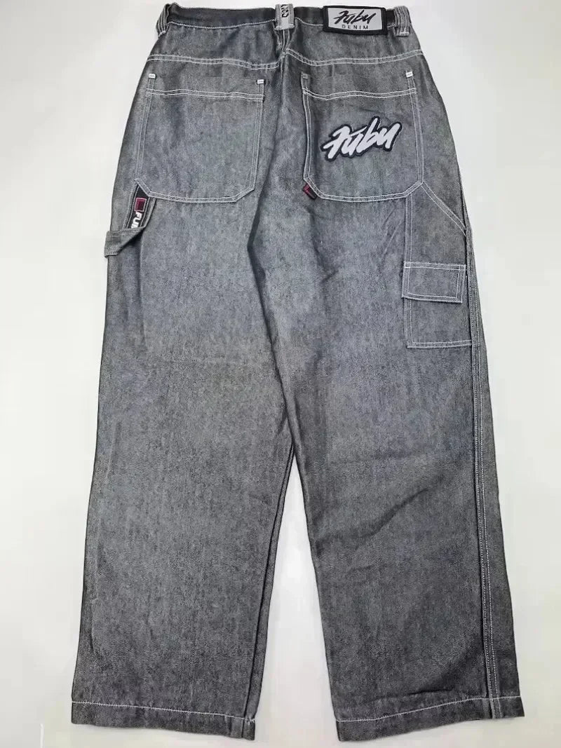 Baggy Wide Leg Black Jeans – Legere Damenjeans mit weitem Schnitt