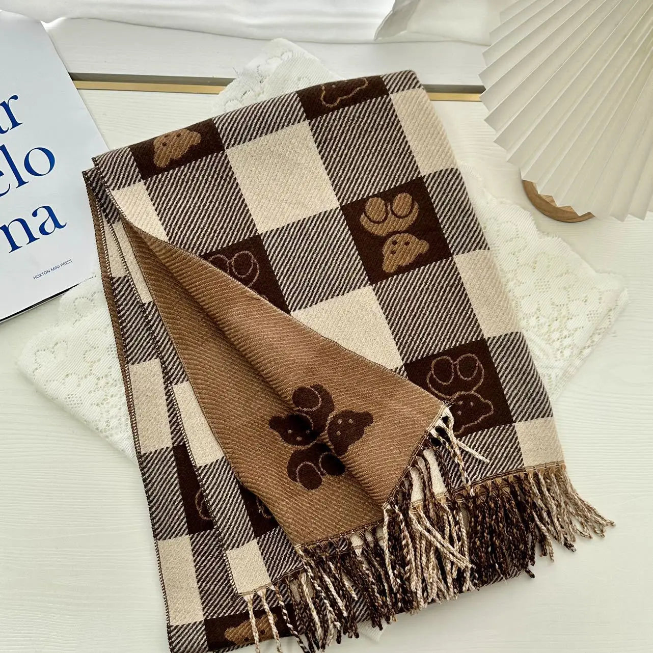 2025 Luxury Winter Cashmere Scarf Women New Design Warm Pashmina Long Tassel Scarves Female Print Shawl Thick Foulard Bufanda - Teglex