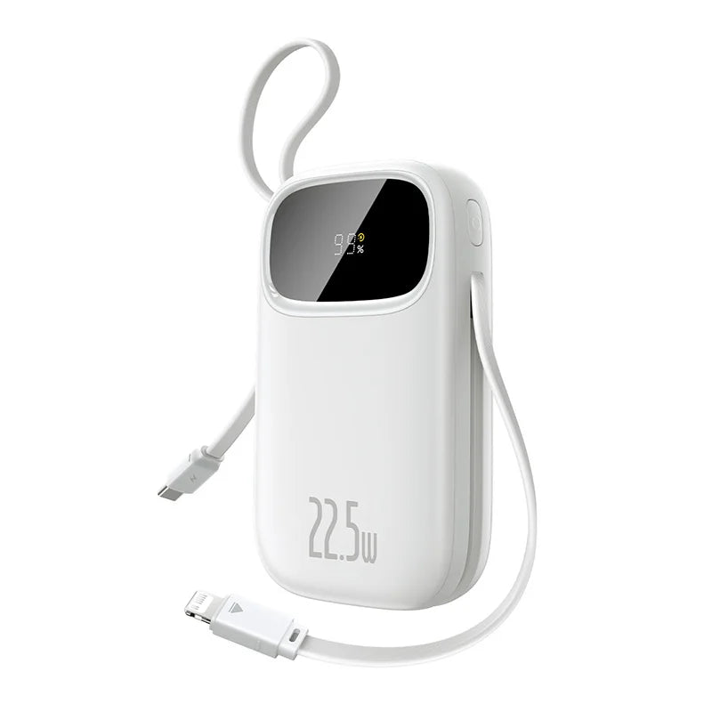Baseus 22.5W Power Bank Built-In USB-C & Lightning