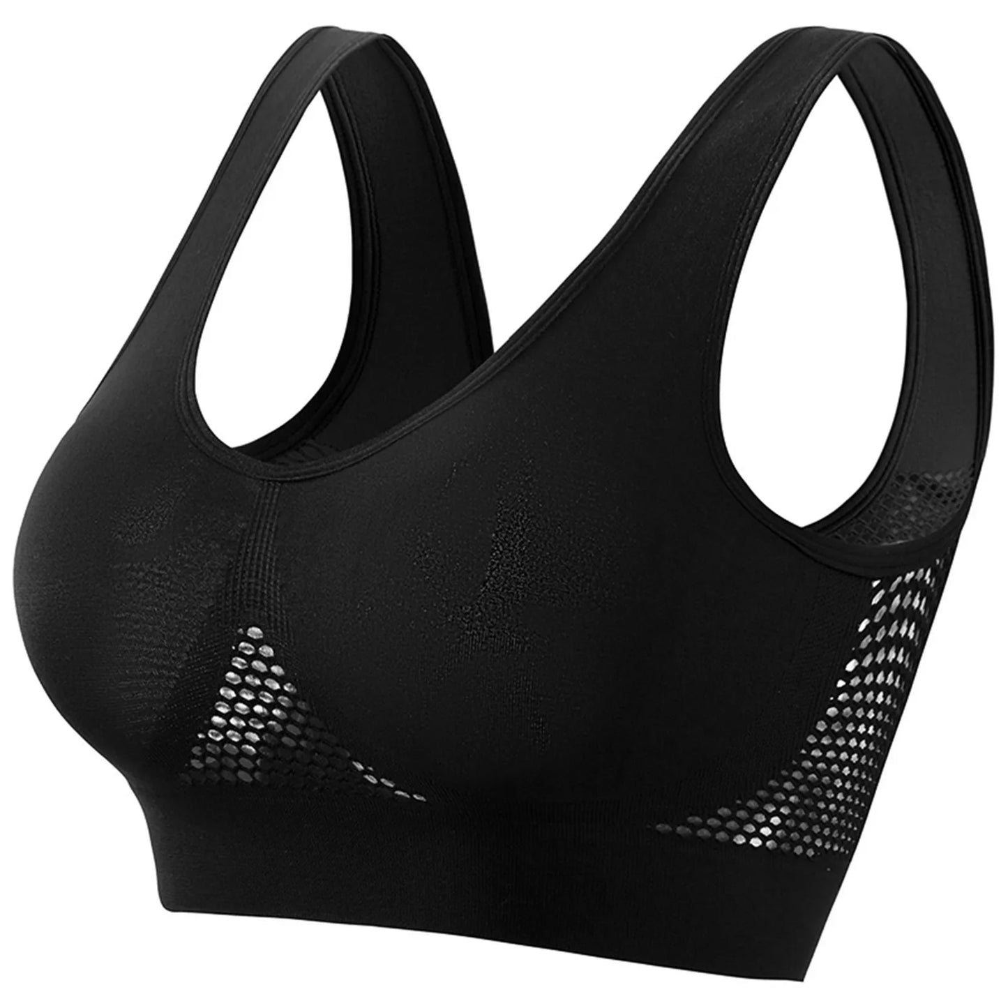 Damen Sport-BH mit starkem Halt, Laufen, Yoga, Fitness-Weste