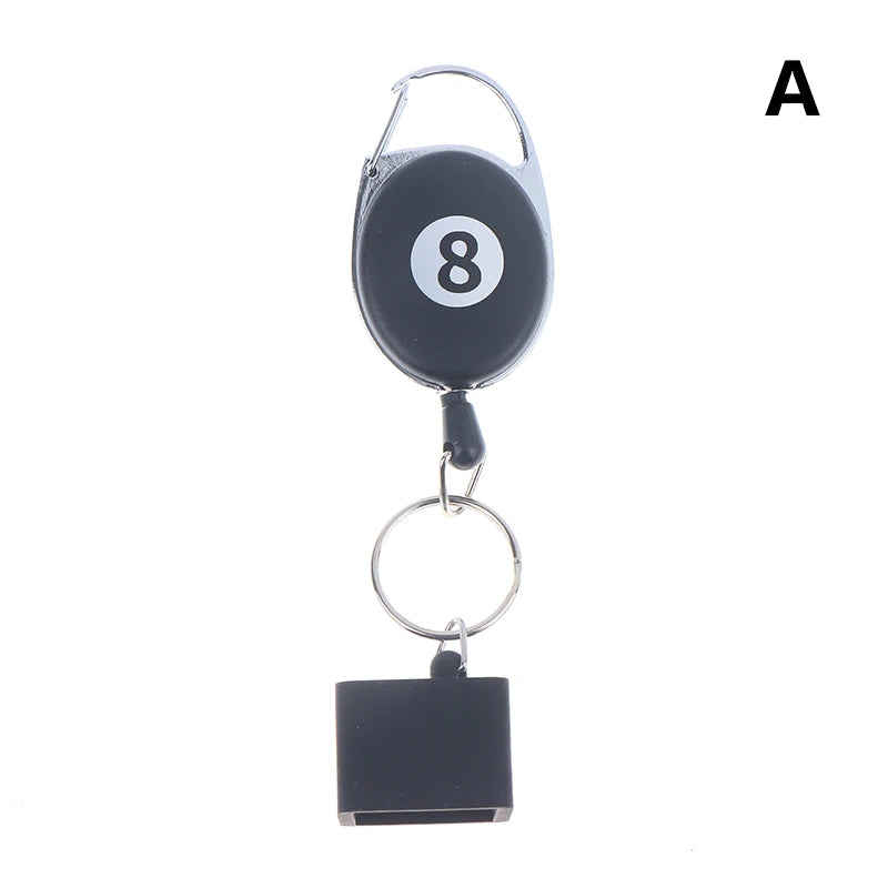 Billiard Chalk Holder Keychain – Retractable Clip
