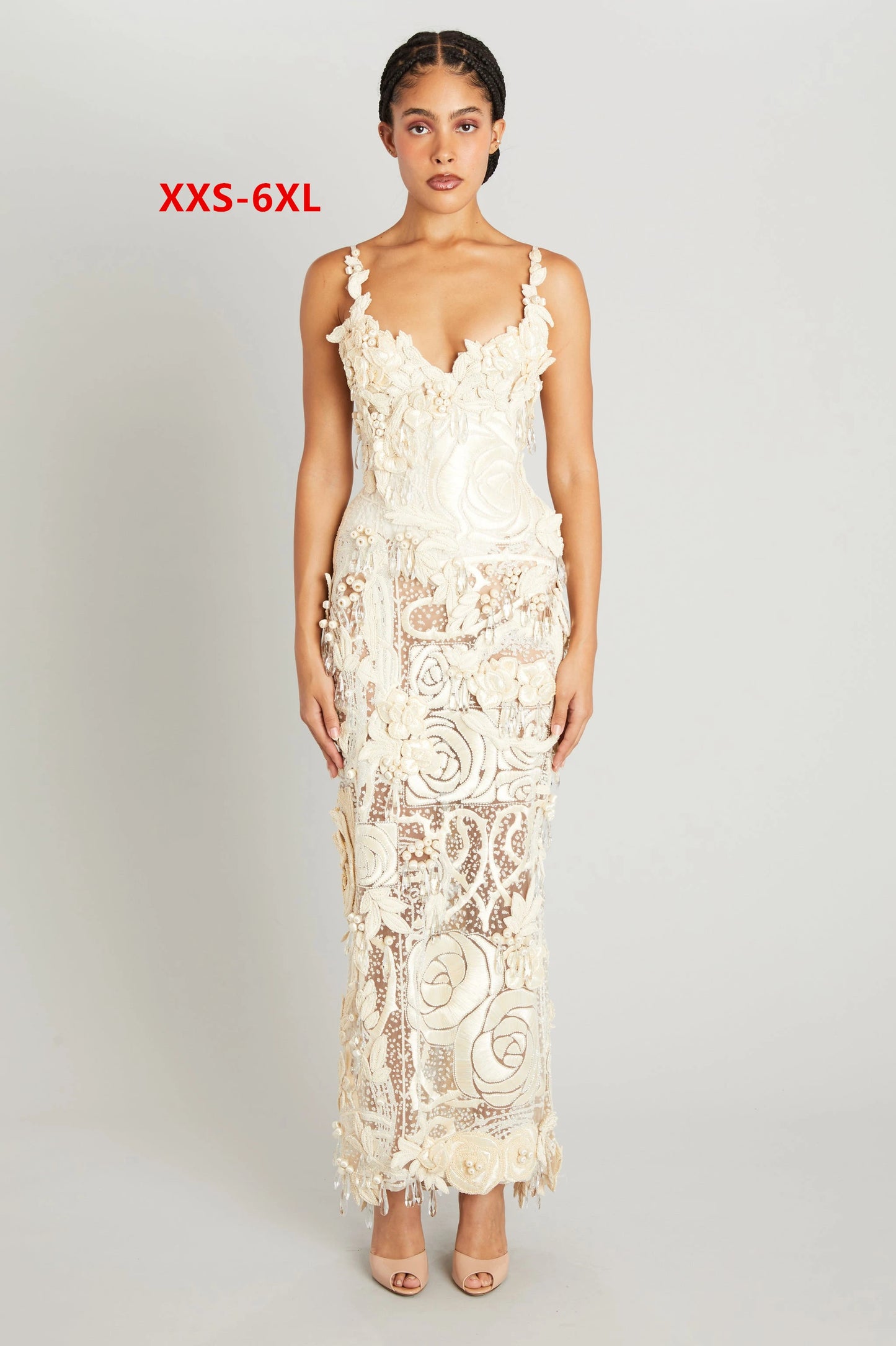 Wiederhoeft Designer Handgefertigtes langes Kleid | Hochwertige Mode
