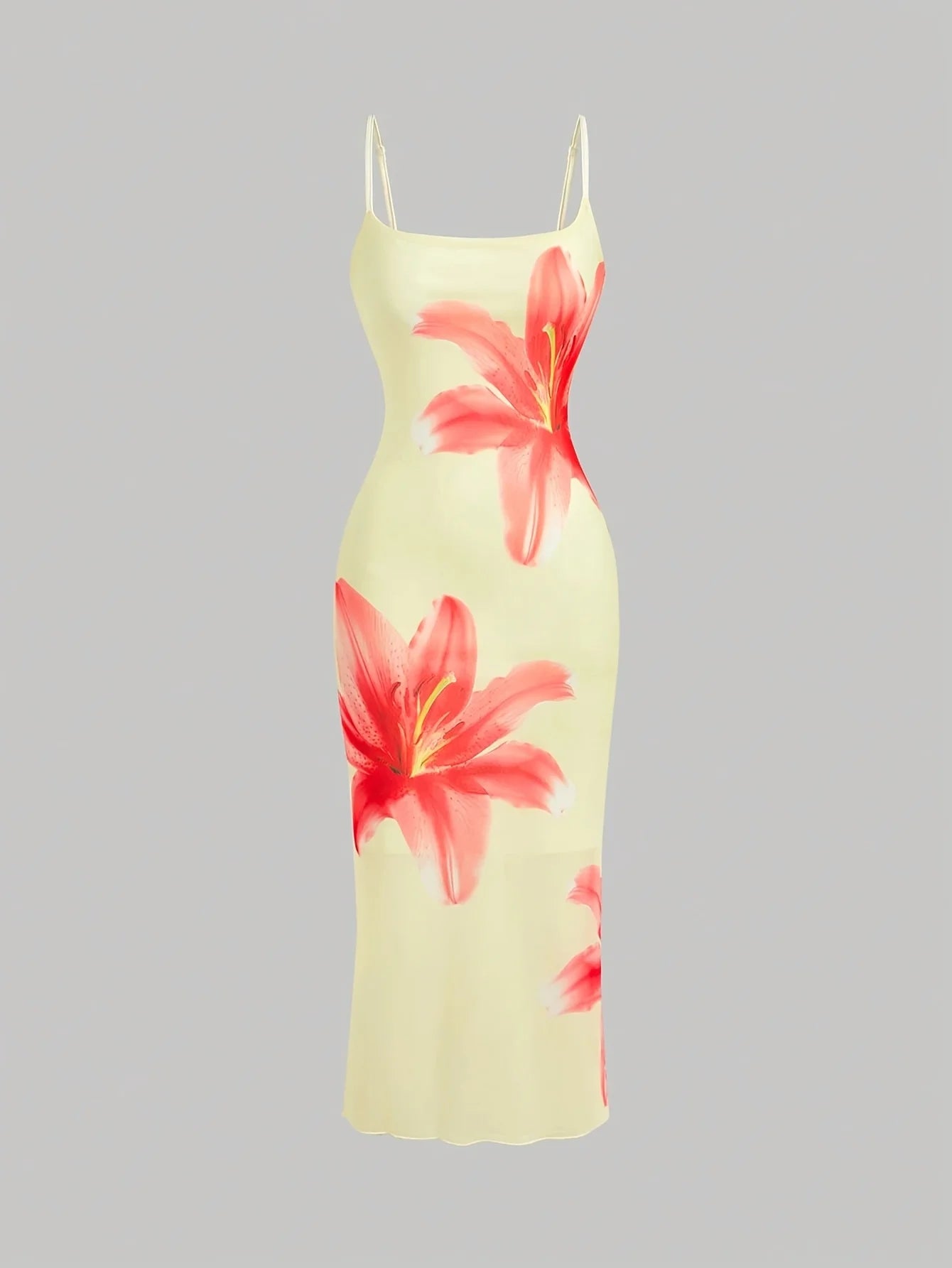 Elegant womens summer dress, resort-style dress