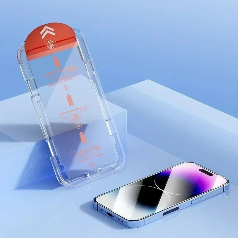 Oleophobe Displayschutzfolie für iPhone - Einfache Installation