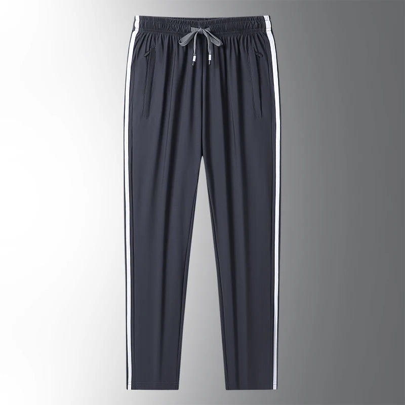 Men's Ice Silk Plus Size Jogger Trousers – Ultra-Thin Breathable Sports Pants M-8XL - Teglex