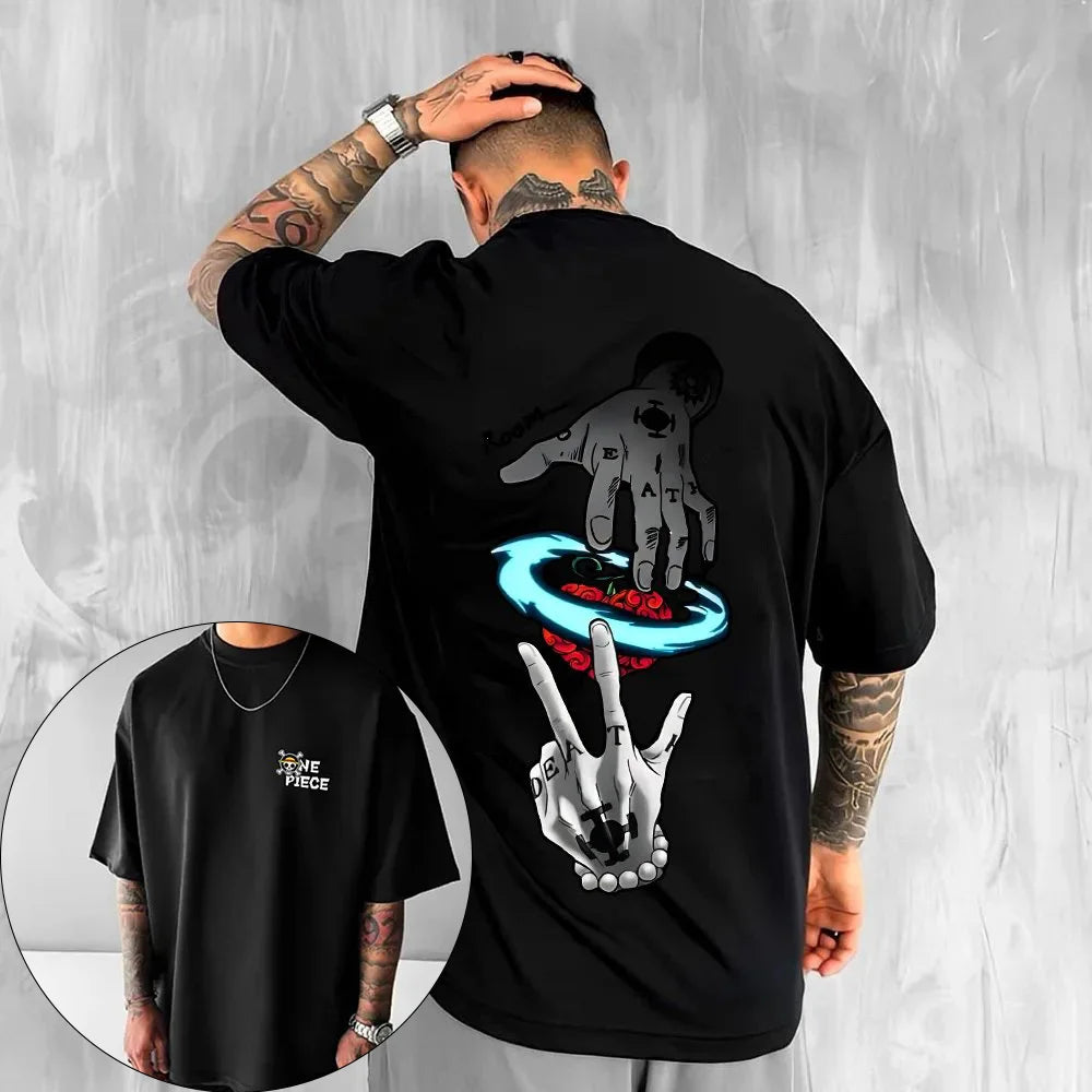 One Piece Anime T-Shirt Hip Hop Casual Unisex T-Shirt - Teglex