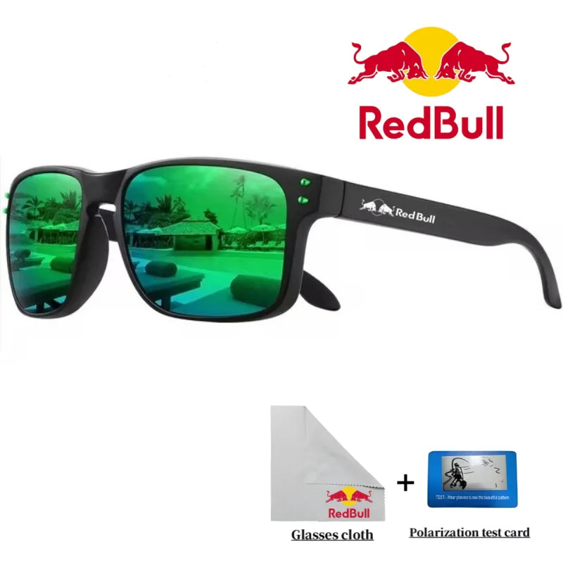 Red Bull Fashion F1 Polarisierte quadratische Sonnenbrille für Damen und Herren Hochwertige Verarbeitung Sonnenbrille UV-Schutzbrille