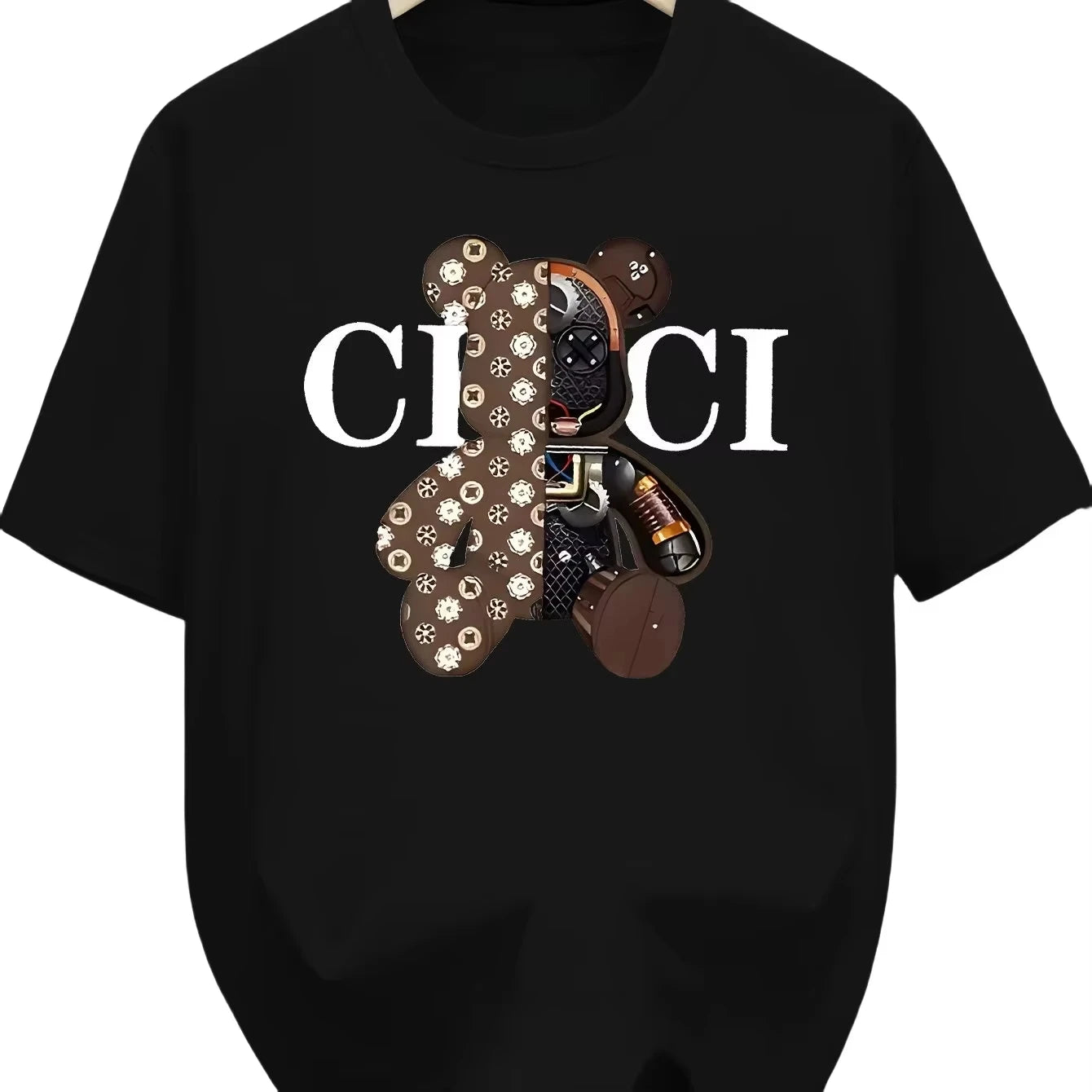 Cotton Print Short Sleeve T-Shirt Comfortable Breathable
