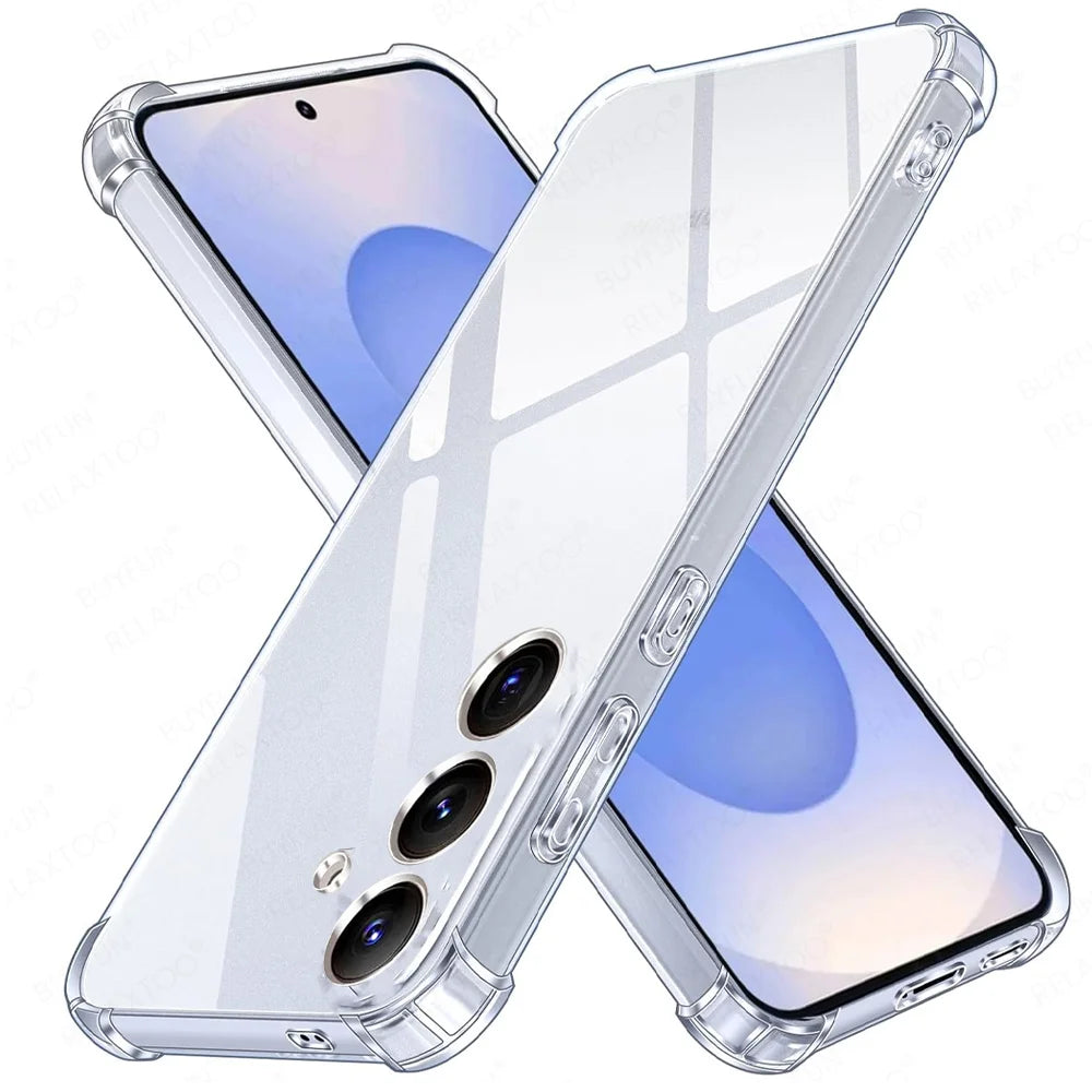 Samsung S25 S26 Anti-Gelb Transparent Weiche Hülle | Alle Modelle